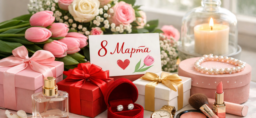 что можно подарить на 8 марта женщине