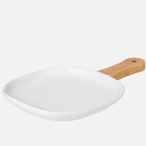 ТАРЕЛКА С ДЕРЕВЯНОЙ РУЧКОЙ LefardNATIVE, КВАДРАТНАЯ, 28,5*18,5*2,3 СМ — идея подарка